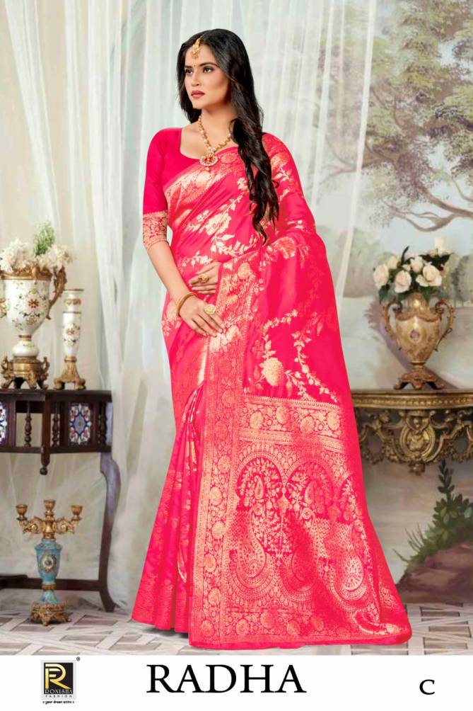 Ronisha Radha Designer Banarasi Silk Saree Catalog
